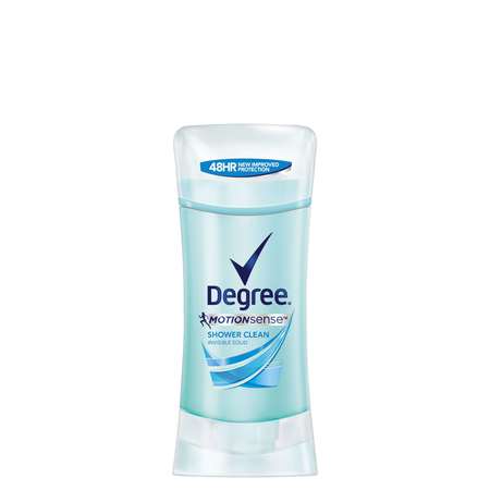 DEGREE Deodorant Invisible Solid Sport Motionsense Shower Clean 2.6 oz., PK12 11802